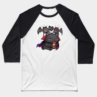 Halloween Cat Vampire Kitty Baseball T-Shirt